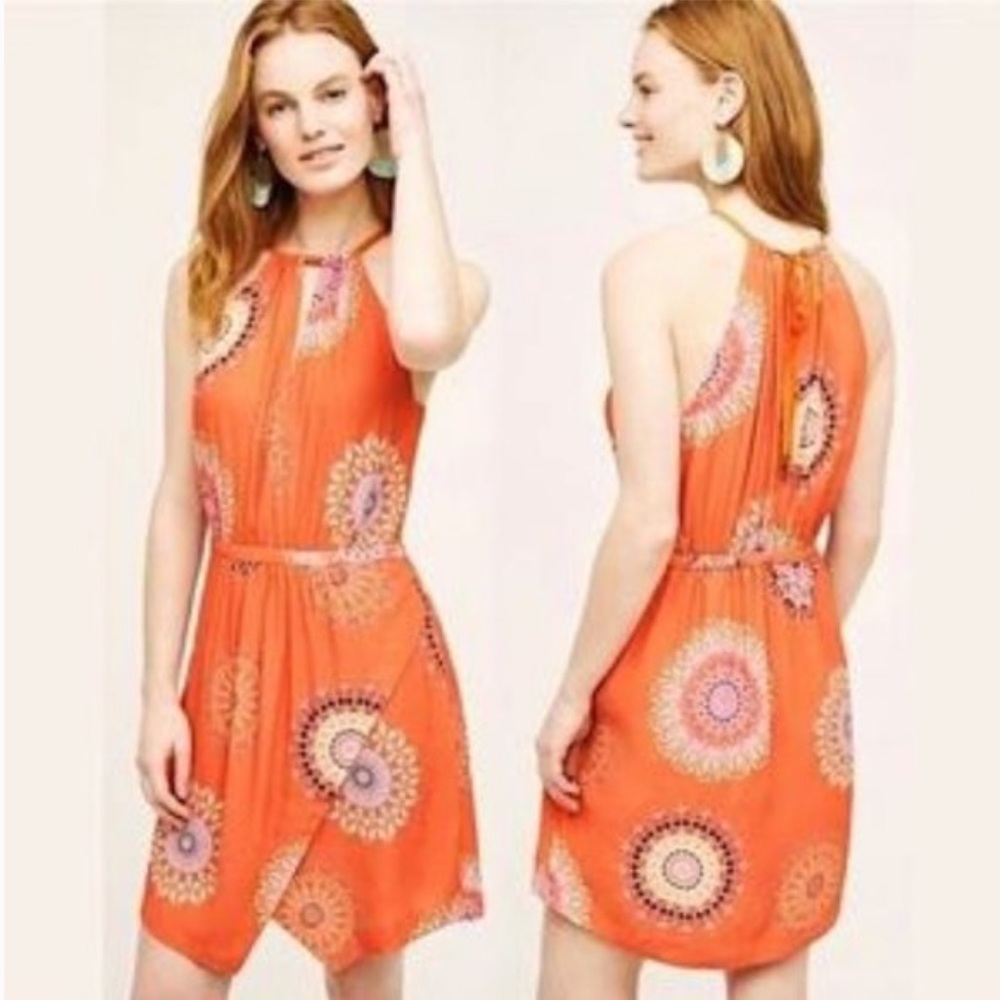 Anthropology Floreat Livia Halter Dress